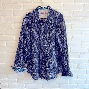 Robert Graham Mens paisley button down
